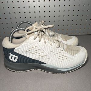 Wilson Rush Pro Ace Tennis Shoes Womens Sz 9.5 Pickleball White Gray Court
